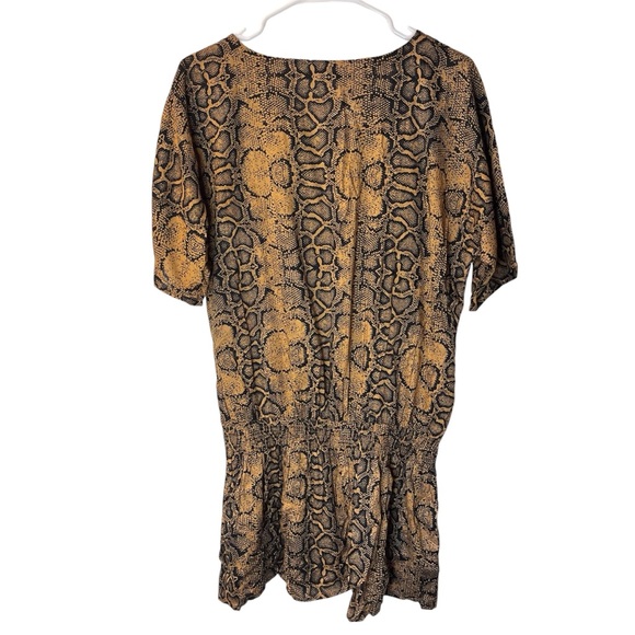 Boho Soul Boutique Snakeskin Gold black dress tunic NWT animal print mob wife - Picture 3 of 5